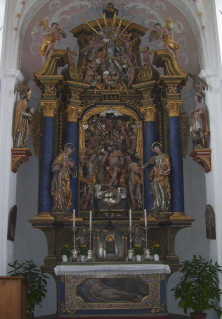 Foto vom Altar der herrgottsruhkirche in Oberndorf