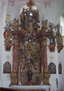 Foto vom linken Seitenaltar der herrgottsruhkirche in Oberndorf