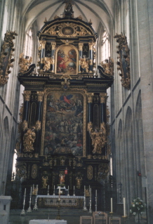 Foto vom Hochaltar in Mariä Himmelfahrt in Kaisheim