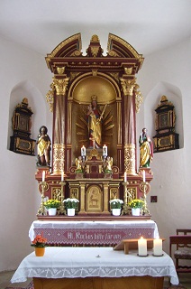Foto vom Altar in St. Rochus in Neuhausen