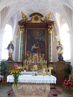 Foto vom Hochaltar in St. Peter und Paul in Marxheim
