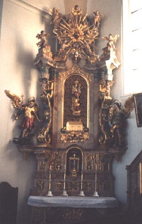 Foto vom rechten Seitenaltar in St. Vitus