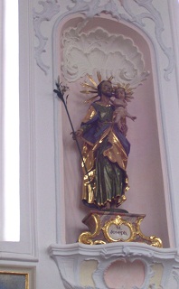Foto der Josefsfigur in St. Margaretha in Sulzdorf