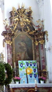 Foto vom Sebastiansaltar in St. Margaretha in Sulzdorf