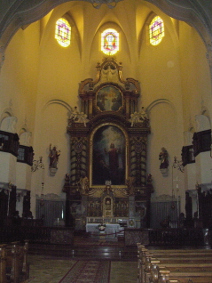Foto vom Altarraum in St. Peter und Paul in Lindenberg
