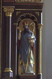 Foto der Ulrichsfigur in St. Martin in Röthenbach