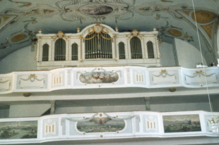 Foto der Orgel in Mariä Heimsuchung in Lechbruck