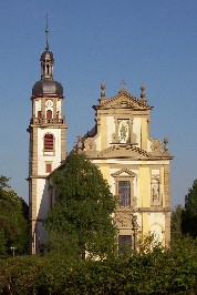 Foto der Wallfahrtskirche Mariä Himmelfahrt in Fährbrück