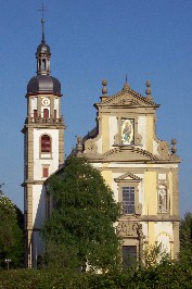 Foto der Wallfahrtskirche Mariä Himmelfahrt in Fährbrück