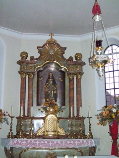 Foto vom Altar in St. Vitus in Veitriedhausen