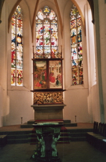 Foto vom Flügelaltar in der Thomaskirche in Leipzig