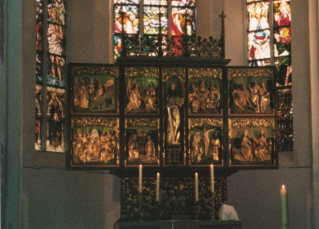 Foto vom Flgelaltar in der Thomaskirche in Leipzig