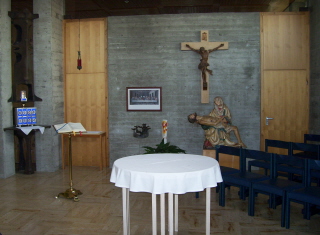 Foto vom Gebetsraum in St. Johannes der Täufer in Lindau
