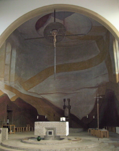 Foto vom Altarraum in St. Josef in Lindau