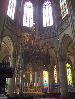 Foto vom Hochaltar im Neuen Dom in Linz