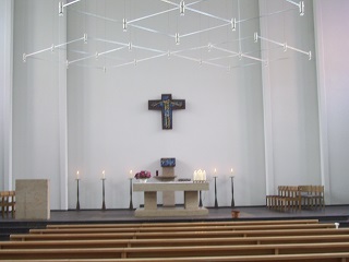 Foto vom Altarraum in St. Johann in Ludwigsburg