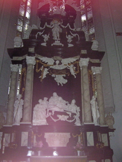 Foto vom Altar in St. Jakobi in Lübeck
