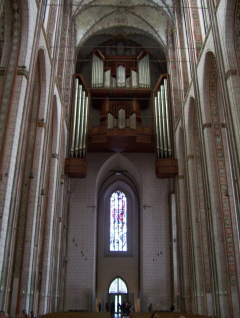 Foto der Orgel in St. Marien in Lübeck
