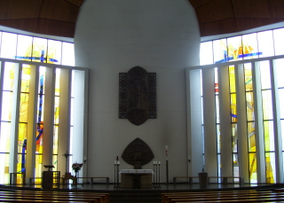 Foto vom Altarraum in St. Marien in Lüneburg