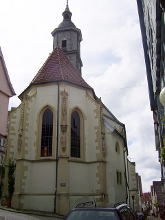 Foto der Stadtkirche in Marbach