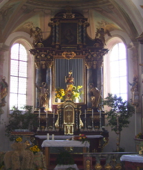 Foto vom Hochaltar in St. Michael in Thalhofen