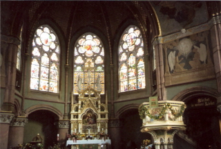 Foto vom Altarraum der Johanniskirche in Meißen