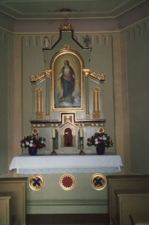 Foto vom altar in der Kapelle Zur Schmerzhaften Muttergottes in Königsbrunn
