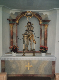 Foto vom Altar der kleinen Wies in Neukirchen