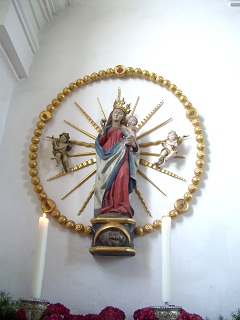 Foto der Rosenkranzmuttergottes in St. Georg in Eresried