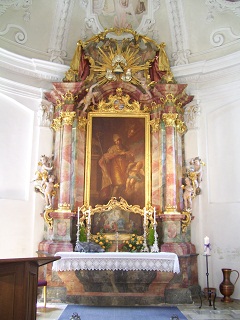 Foto vom Altar in St. Franziskus in Mering