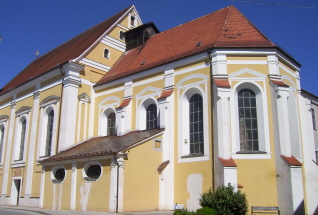 Foto der Jesuitenkirche in Mindelheim