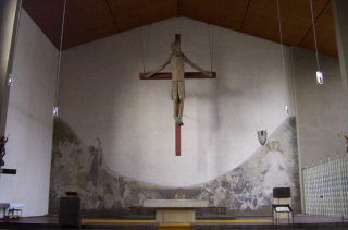 Foto vom Altar der Kirche Allerheiligen in München-Schwabing