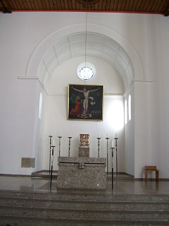 Foto vom Altar in Heilig-Blut in Bogenhausen