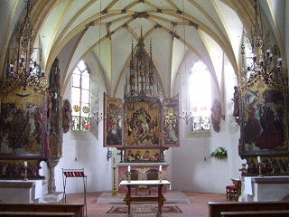 Foto der Kapelle Heilige Dreifaltigkeit in Schloss Blutenburg in München