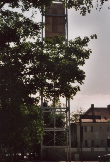 Foto vom Glockenturm von Herz-Jesu in München