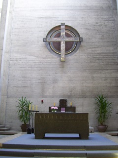 Foto vom Altar der Herz-Jesu-Klosterkirche in München