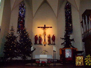 Foto vom Altar in Leiden Christi in München