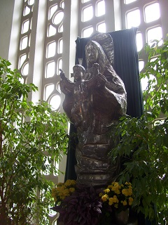 Foto der Muttergottes in Maria Immaculata in München-Harlaching