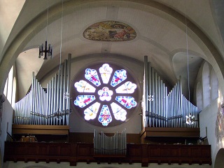 Foto der Orgel in Maria Schutz in München-Pasing