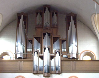 Foto der Orgel in St. Anton in München