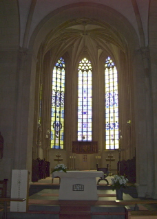 Foto vom Altarraum in St. Ludgeri in Münster