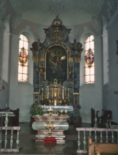Foto vom Altar in St. Michael in Unterelchingen