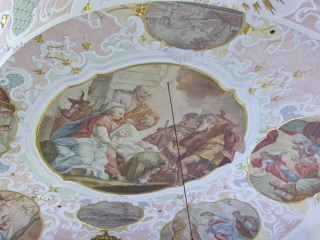 Foto vom Chorfresko in St. Quirinus in Ammerfeld