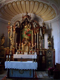 Foto vom Altar in St. Michael in Stepperg