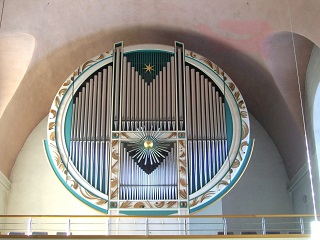 Foto der Orgel in der Christuskirche in Neumarkt