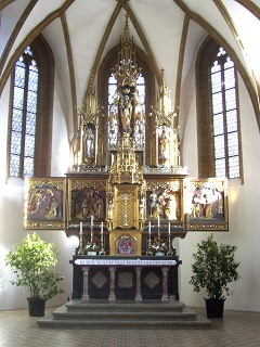 Foto vom Altar der Hofkirche in Neumarkt