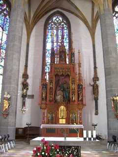 Foto vom Hochaltar in St. Johannes in Neumarkt