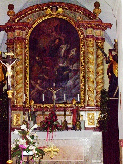 Foto vom Altar in St. Wolfgang und Ulrich in Sittling