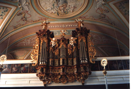 Foto der Orgel in St. Blasius in Raustetten