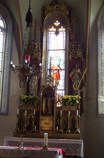 Foto vom Altar in St. Vitus in Birkhausen